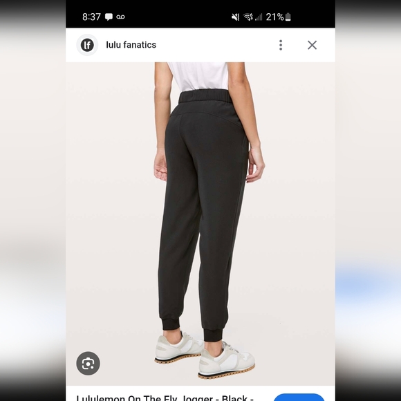 Lululemon On The Fly Jogger Color -Java Size 6 - Picture 3 of 4
